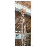 Manual Chain Hoist Pulley with Hook, Needs Removal