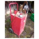 Red Portable Fuel Transfer Tank with Pump