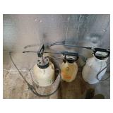 Three 1-Gallon Pump Garden Sprayers Assortment