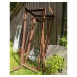 Rusted Metal Stands Only