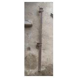 Large Iron Bar Clamp with Screw Mechanism