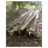 Stack of Mixed Reclaimed Lumber Boards