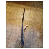 Oryx Horn Walking Stick with Bone Handle