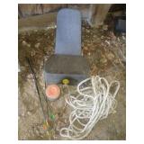 Archery Arrows, Clay Targets, Rope & Foam Seat