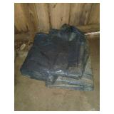 Black Plastic Sheet and Tarp Lot