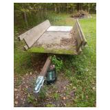 Utility Trailer With Wood Sides, 142x68x34 in