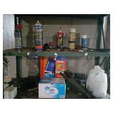 Garage Shelf Lot: Oil Filters, Lube, Tools
