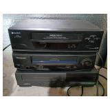 3 VCRs: Newtech, Panasonic, Samsung