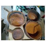 4 Cast Iron Skillets and Dutch Ovens