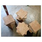 Large Lot Square Ceramic Floor Tiles, Some Broken