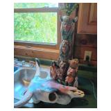 Ceramic Native American-Themed Figurine Group
