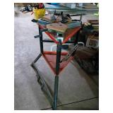 Portable Metal Workbench With Wood Clamping Top