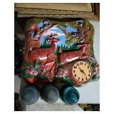 Woodland Animal Resin Wall Clock With Insulators