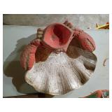 Marcia of Calif Ceramic Crab Shell Dish USA D-115