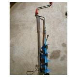 Hand Ice Auger With Blue Steel Blade