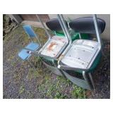 Vintage Metal and Vinyl Chairs