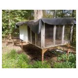 Outdoor Elevated Chicken Coop, 97x71x71, As Is
