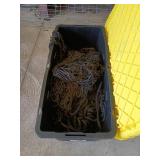 Large bin of heavy duty netting and ropes