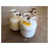 Three propane tanks