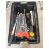 Rolling Toolbox With Tile Cutter And Tools