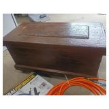 Wood Storage Chest with Handles and Casters