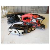 Three black and Decker corded hand tools