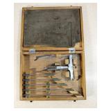 Mitutoyo 0-6' Depth Micrometer Set in Case