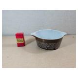 Vintage Pyrex Bowl and Eight O'Clock Coffee Tin
