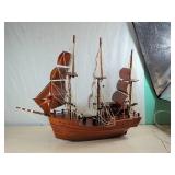 30in Wooden Tall Ship Model with Bow Repair