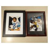 2 Framed Dallas Cowboys NFL Autograph Photos