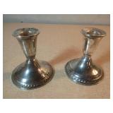 Duchin Creation stamped Sterling Weighted Candle H