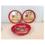 Vintage Koehler's and Old Shay Beer Trays