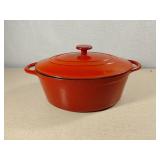 Cottage Collection 7QT Red Enameled Dutch Oven