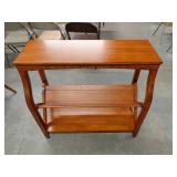 Pier 1 Wood Console Table with Shelf, 35x36x14 in