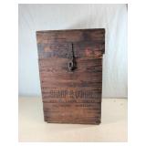 Sharp & Dohme Chemists Wooden Shipping Crate