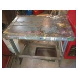 Metal Work Table 24x36x30 With Paint Marks