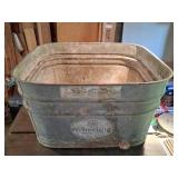 Wheeling No. 63 Galvanized Metal Wash Tub