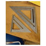 Swanson Speed Square Lot, 2 Aluminum Triangles