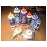 Chalk Line Marking Tools and Steel Tape Lot