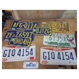 License Plate Collection PA, OH, KY (10 Plates)