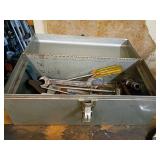 Metal Tool Box With Assorted Hand Tools