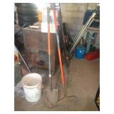 RIDGID Shovel and Garden Rake Set