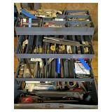 Machinist Tools in Metal Organizer Box