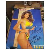 Signed 1989 Miss Makita Poster, Yellow Bikini