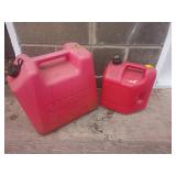 Blitz Red Plastic Gasoline Fuel Cans Set