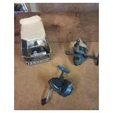 Three Vintage Spinning and Spincast Reels