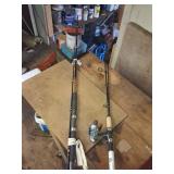 Shakespeare Ugly Stik Fishing Poles, One with Reel