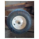 13x5.00-6 Pneumatic Tire with White Wheel