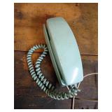 Aqua Blue Rotary Desk Telephone With Dial