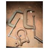 C-Clamps and Crosby Shackle Set